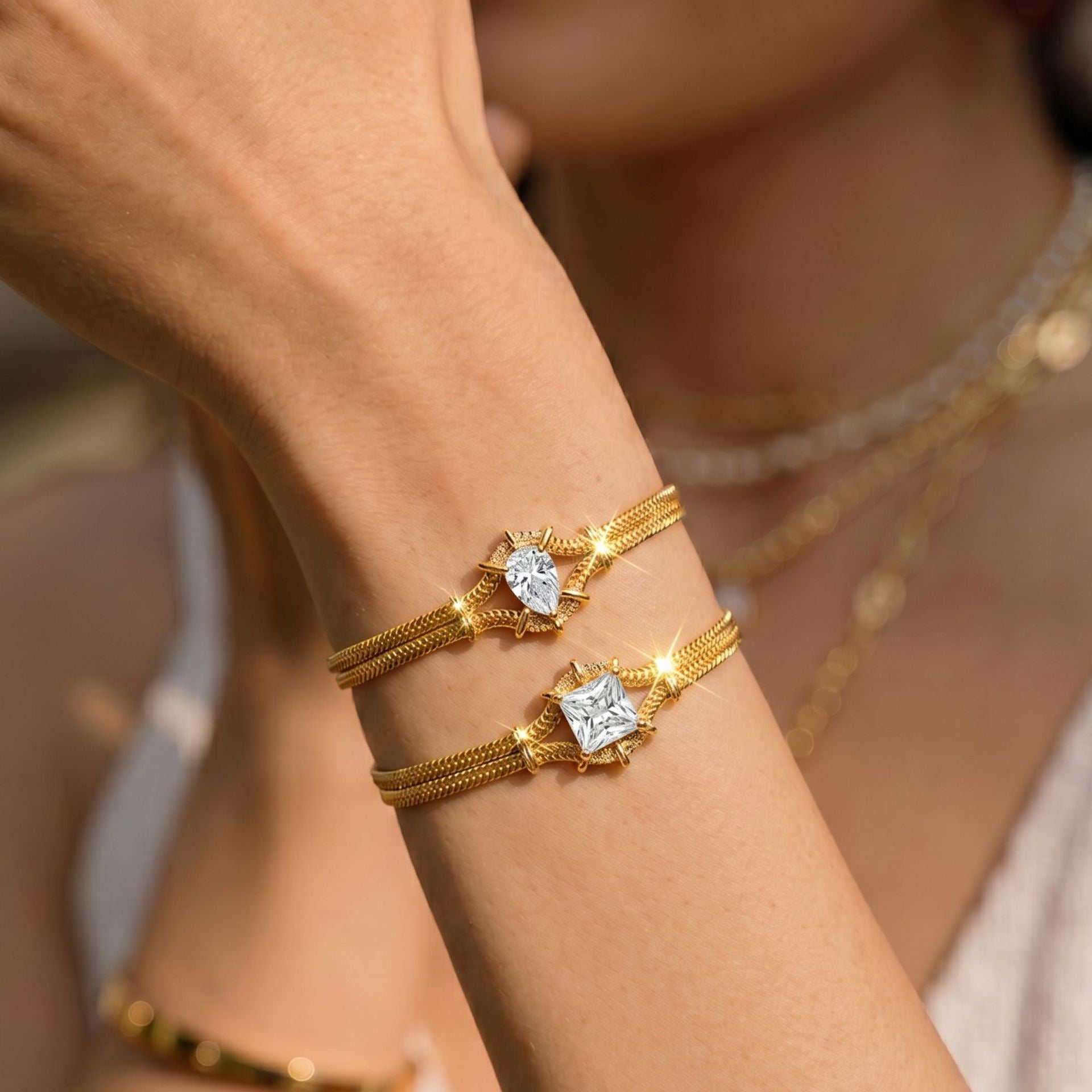 Zircon Bracelet & Bangle