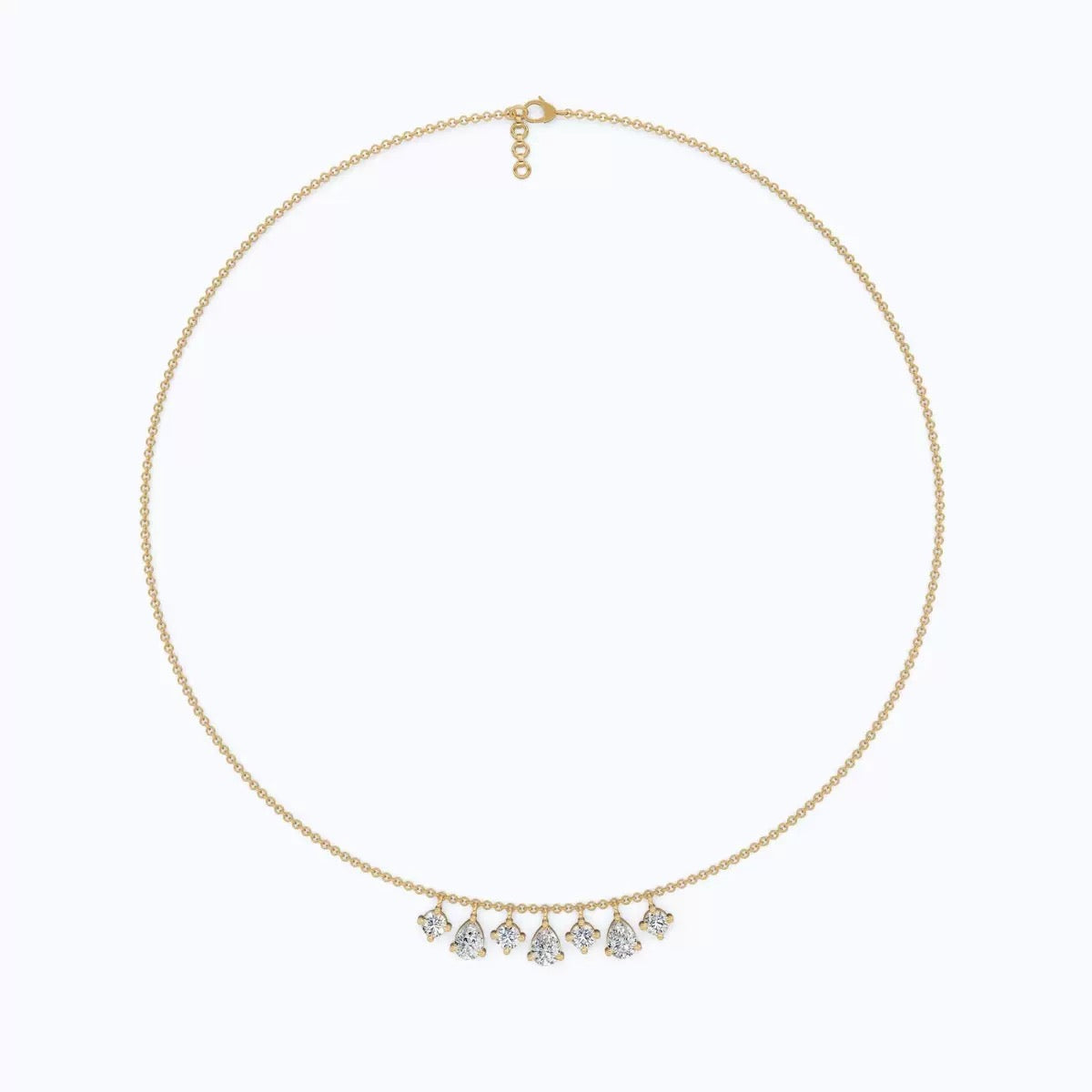 Baguette Cubic Zirconia Choker Necklace, 18K Gold Plated Stainless Steel, Waterproof Rectangle CZ Sparkling Necklace for Women Daily Jewelry