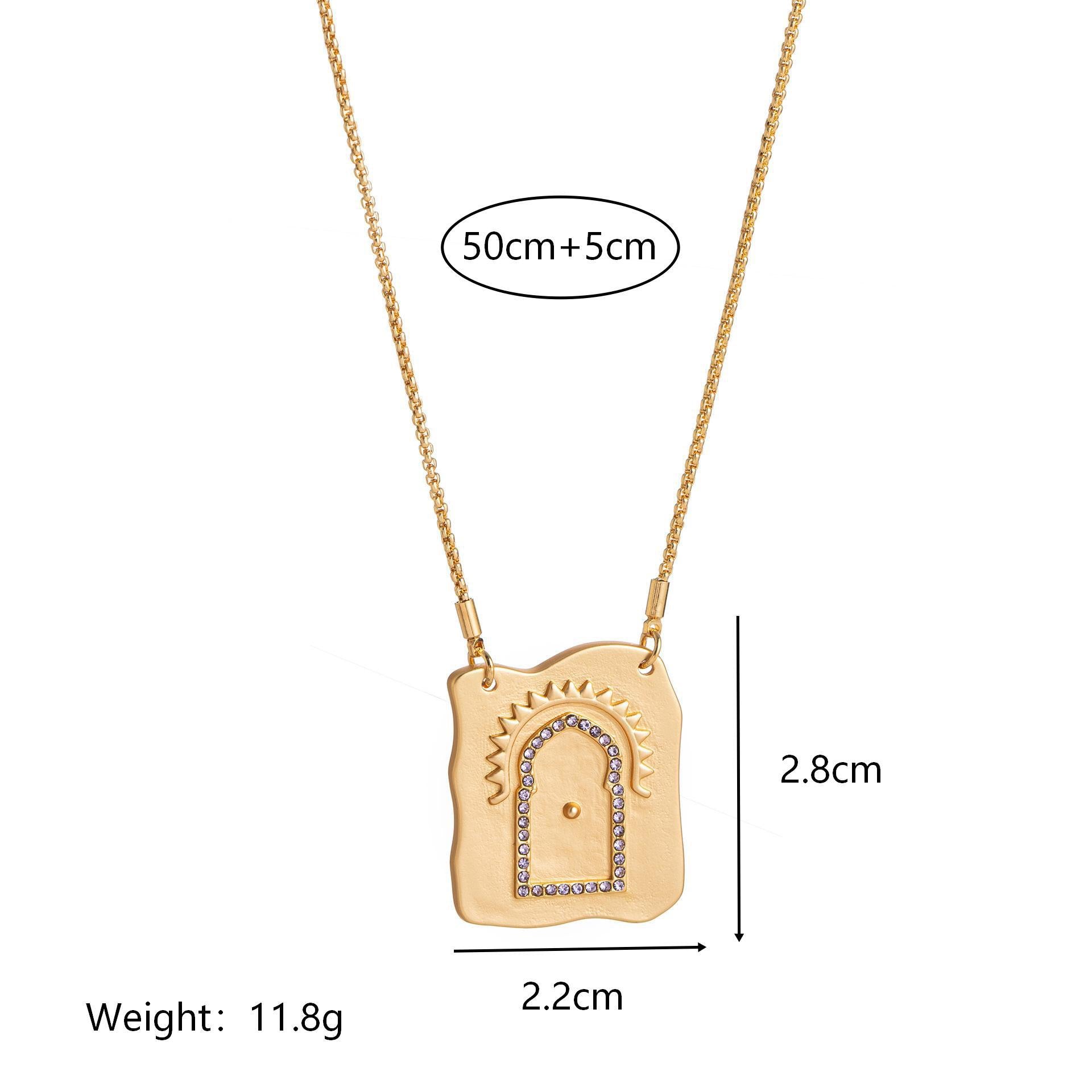 Vintage Tarot Openable Necklace – Butterfly Rebirth Crystal Pendant, Heavy Gold Plated | Green Butterfly, Blue Butterfly, Gate of Self-Love, Gate of Fortune & Gate of Rebirth