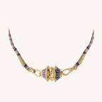 Dopamine Twist Irregular Necklace & Bracelet – Valentine’s Gift, Vacuum 18K Gold Plated | Black, Pink & Green, Purple, Pink, Multicolour, Pink Necklace, Orange Necklace - UMI