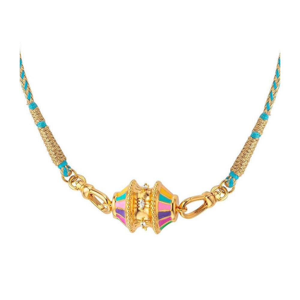Dopamine Twist Irregular Necklace & Bracelet – Valentine’s Gift, Vacuum 18K Gold Plated | Black, Pink & Green, Purple, Pink, Multicolour, Pink Necklace, Orange Necklace