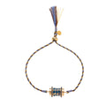 Tarot Star Pendant Bracelet & Colourful Choker Necklace – Artistic, Gold Plated Tarnish-Resistant | Blue, Red, Pink & Green, Multicolour, White, Pink, Purple, Black Bracelet