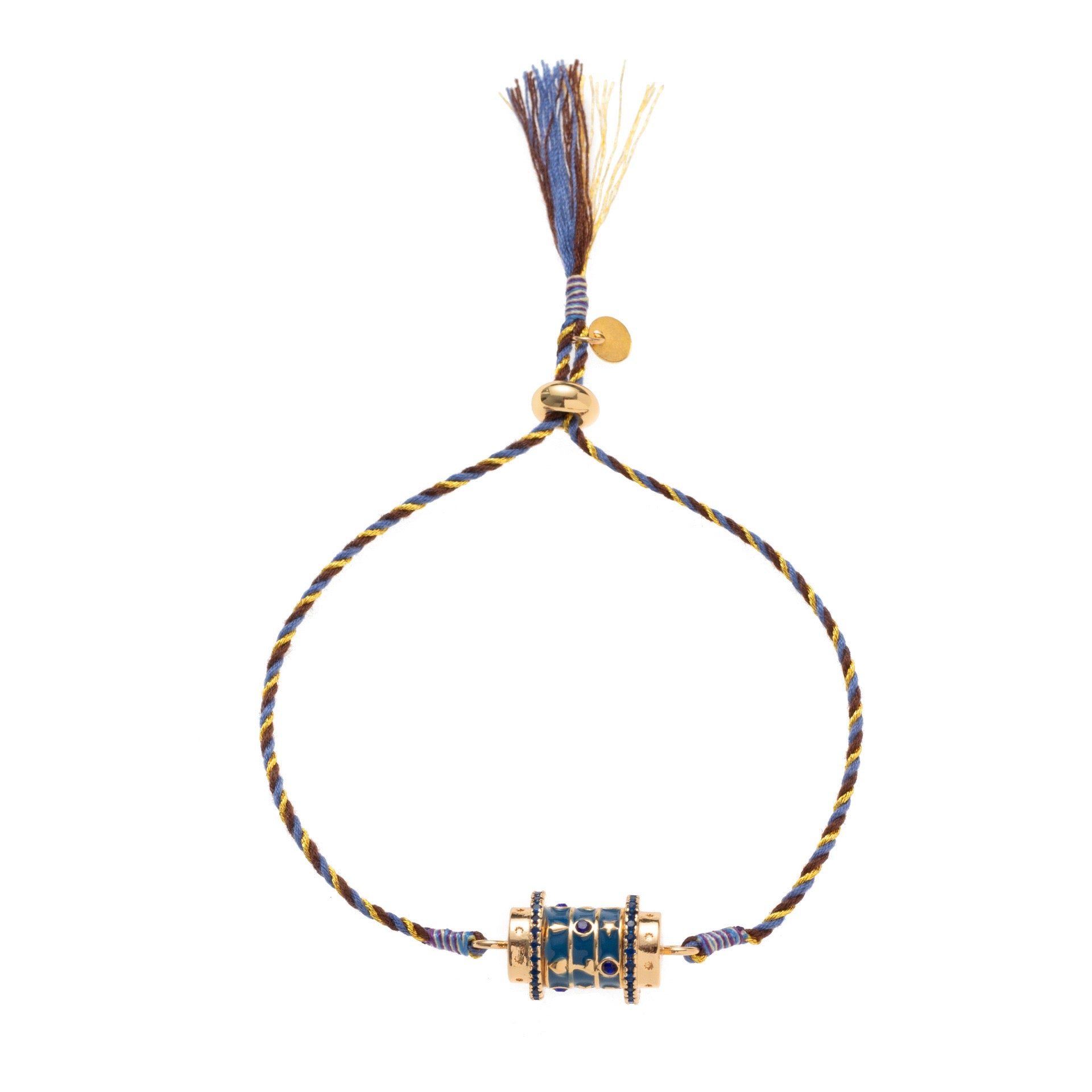 Tarot Star Pendant Bracelet & Colourful Choker Necklace – Artistic, Gold Plated Tarnish-Resistant | Blue, Red, Pink & Green, Multicolour, White, Pink, Purple, Black Bracelet