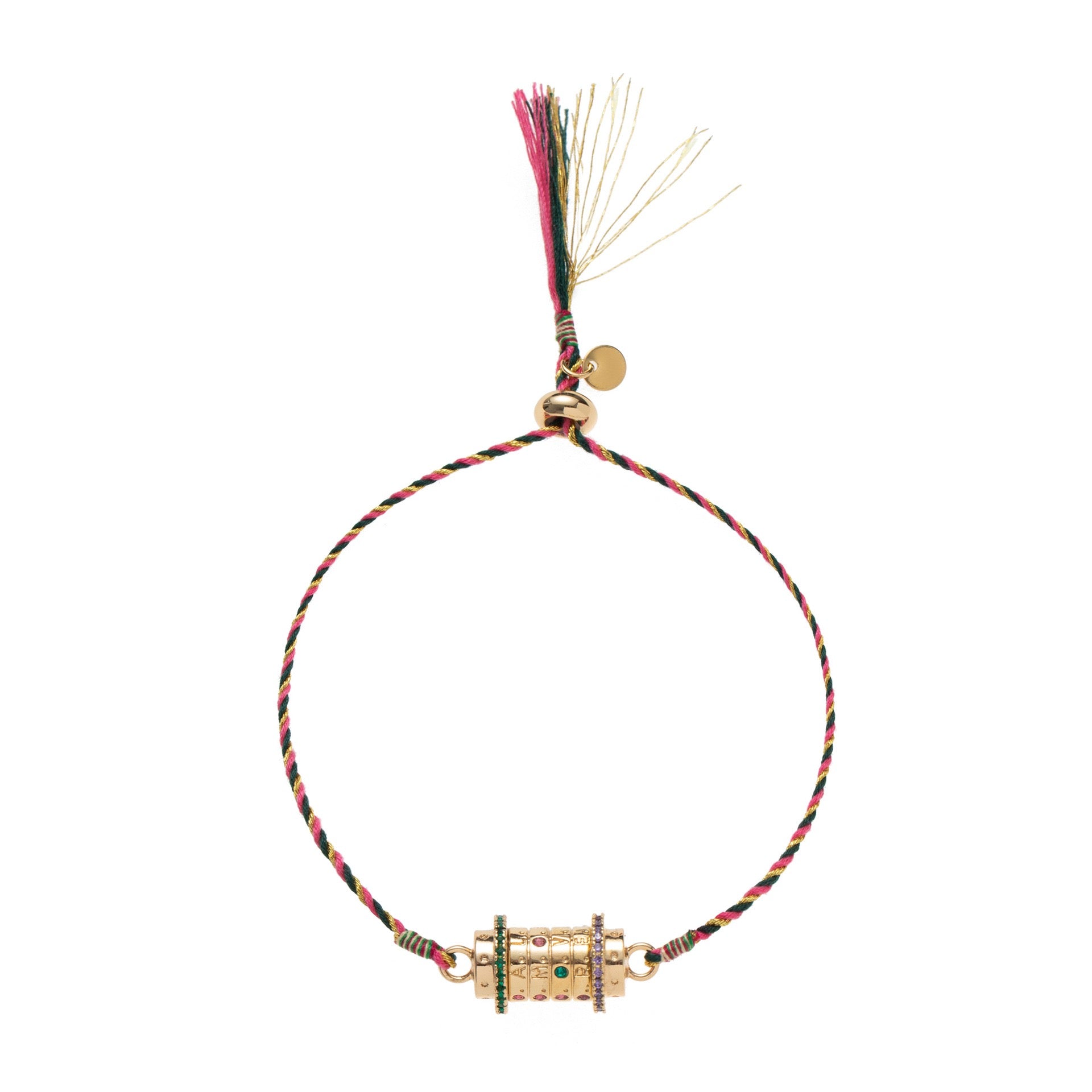 Tarot Star Pendant Bracelet & Colourful Choker Necklace – Artistic, Gold Plated Tarnish-Resistant | Blue, Red, Pink & Green, Multicolour, White, Pink, Purple, Black Bracelet