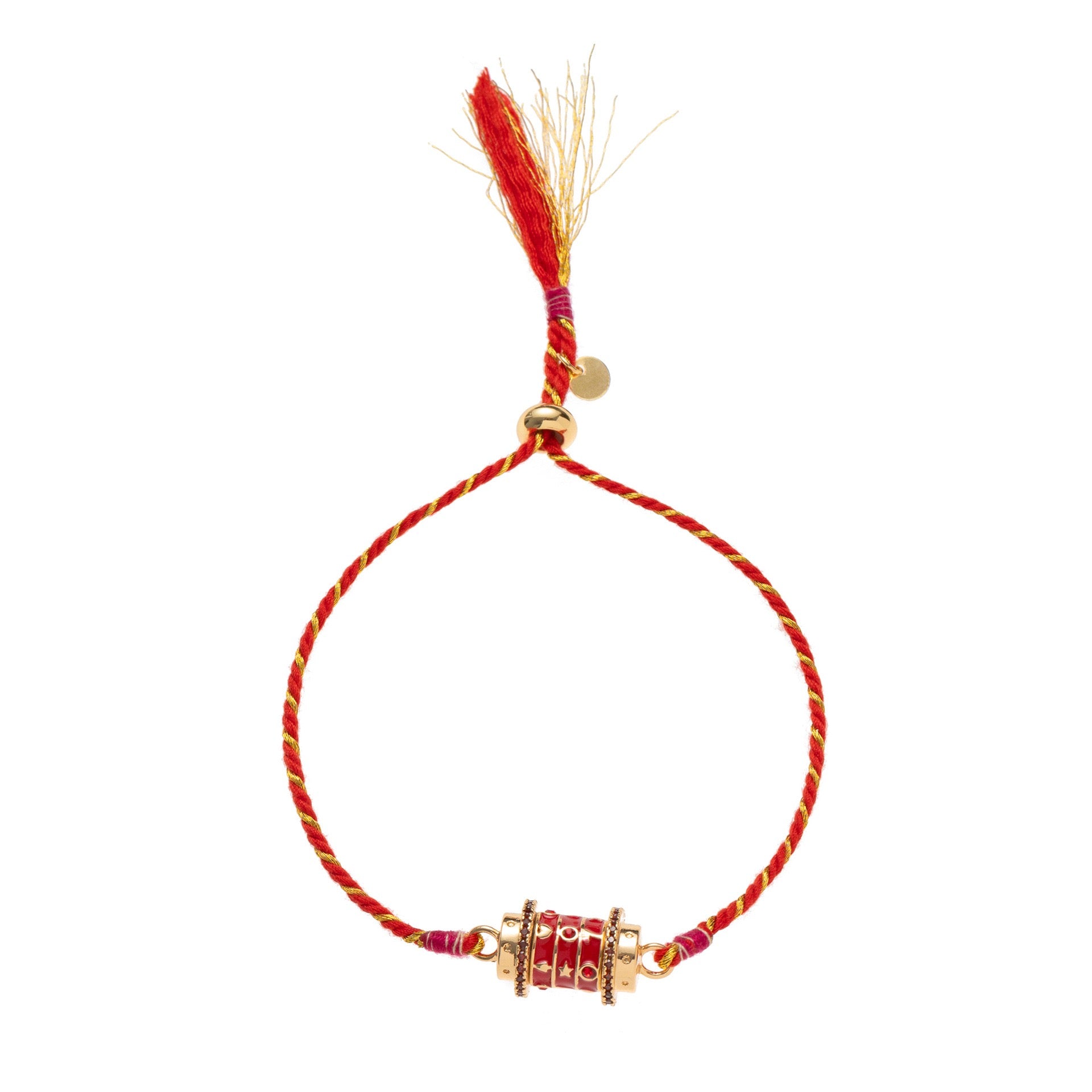 Tarot Star Pendant Bracelet & Colourful Choker Necklace – Artistic, Gold Plated Tarnish-Resistant | Blue, Red, Pink & Green, Multicolour, White, Pink, Purple, Black Bracelet