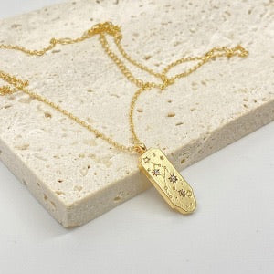 12 Zodiac Shell Coin Necklace,18K Gold Plated Tarnish‑Resistant Titanium Steel