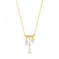 Luxury Tassel Zirconia Necklace – Elegant Everyday Versatile | Triangle Marquise Tassel Necklace, Five Marquise Diamond Necklace, Beaded Multi-Zirconia Necklace, Star Moon Heart Tassel Necklace, Square Diamond Geometric Tassel Necklace