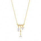 Luxury Tassel Zirconia Necklace – Elegant Everyday Versatile | Triangle Marquise Tassel Necklace, Five Marquise Diamond Necklace, Beaded Multi-Zirconia Necklace, Star Moon Heart Tassel Necklace, Square Diamond Geometric Tassel Necklace - UMI