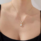 Trending Drop Diamond Pendant Collarbone Necklace, Versatile Holiday Gift - UMI