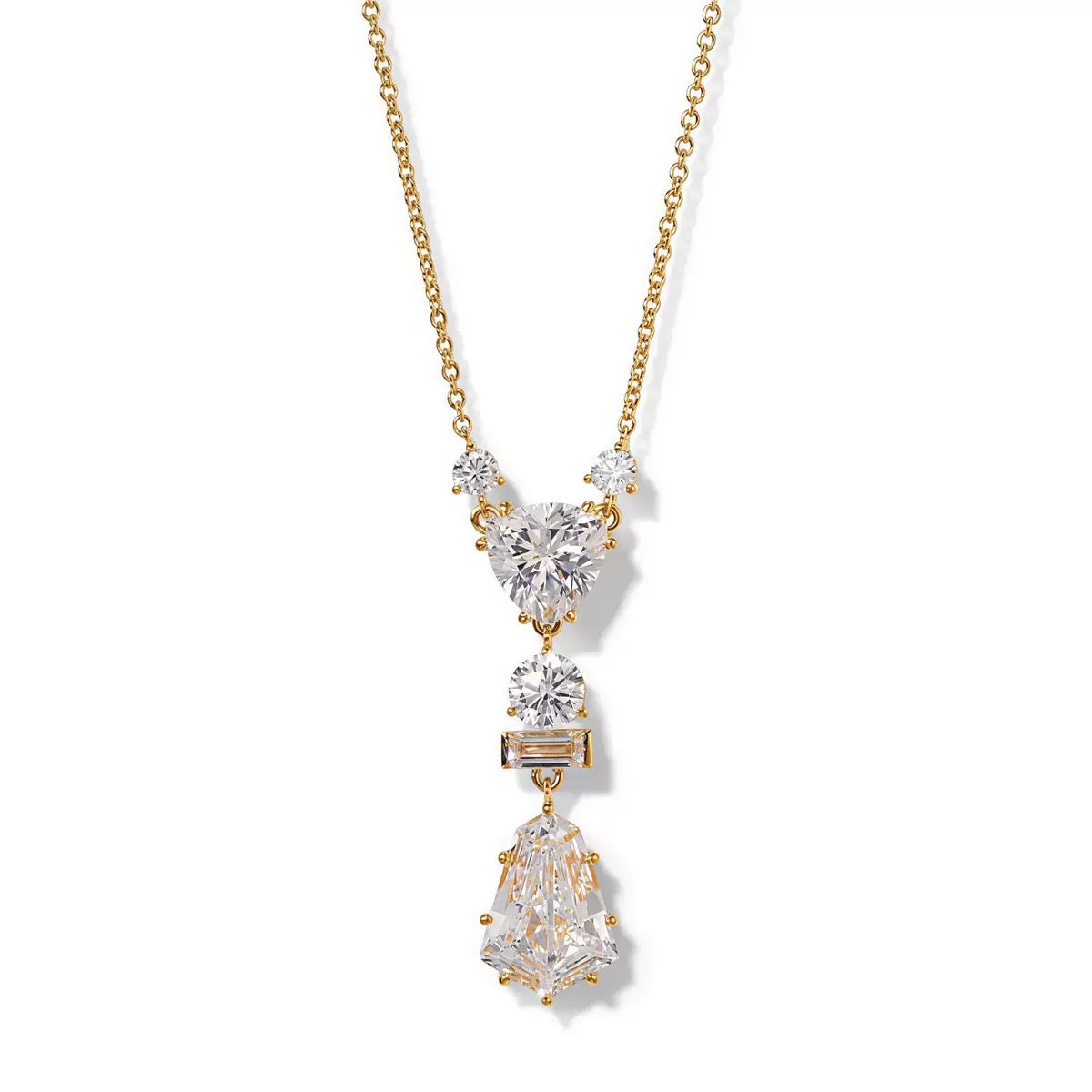 Trending Drop Diamond Pendant Collarbone Necklace, Versatile Holiday Gift