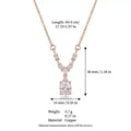 Trending Drop Diamond Pendant Collarbone Necklace, Versatile Holiday Gift