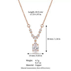 Trending Drop Diamond Pendant Collarbone Necklace, Versatile Holiday Gift - UMI