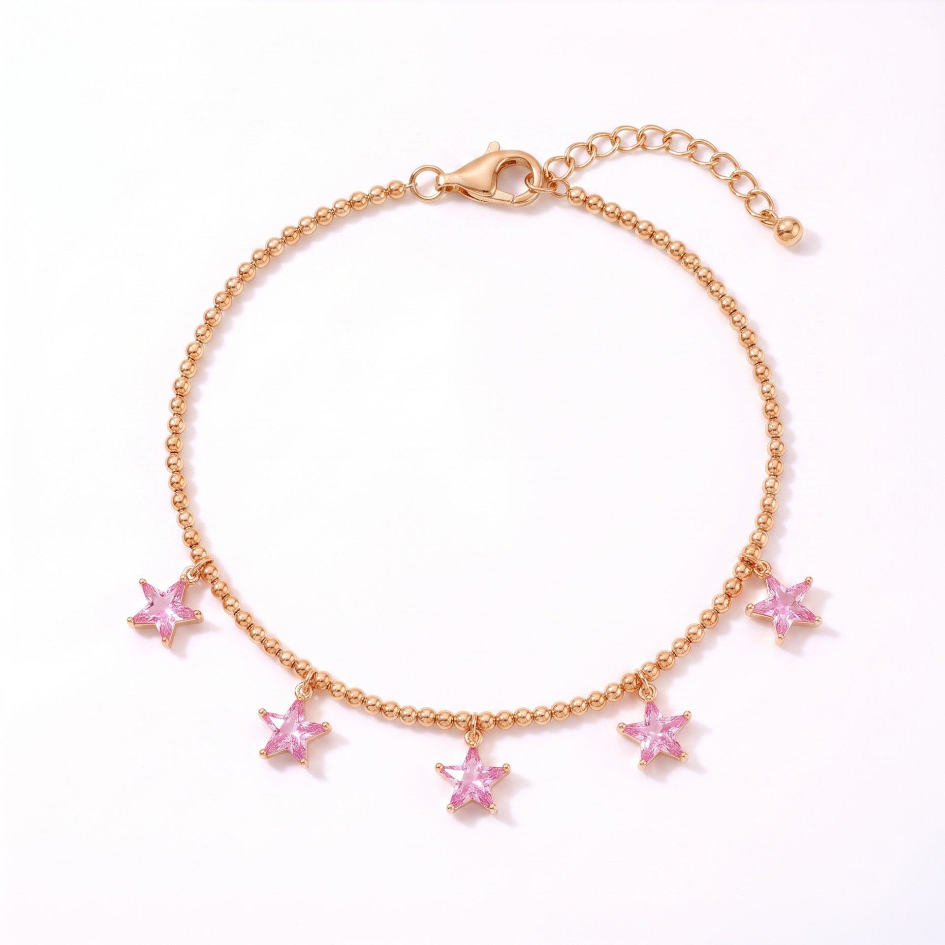 Dainty Sparkly Zircon Necklace,Star Heart Teardrop Crystal Pendant Sweet Daily Layering Jewelry