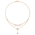 Dainty Sparkly Zircon Necklace,Star Heart Teardrop Crystal Pendant Sweet Daily Layering Jewelry