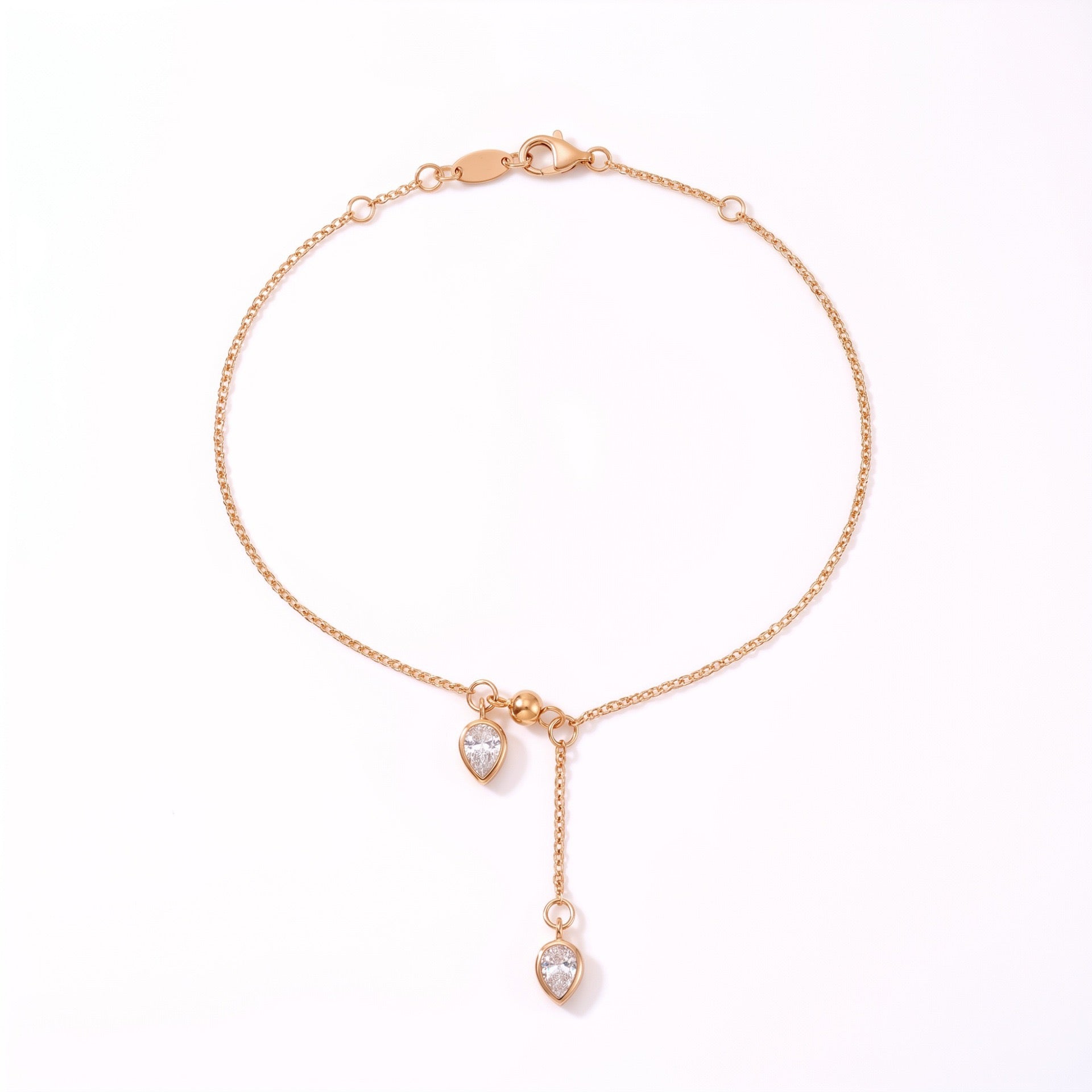Dainty Sparkly Zircon Necklace,Star Heart Teardrop Crystal Pendant Sweet Daily Layering Jewelry
