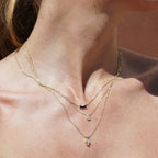 European Luxury Versatile Multi-Style White Diamond Necklace | Half Moon, Square Clasp, Marquise & Fan Shape - UMI