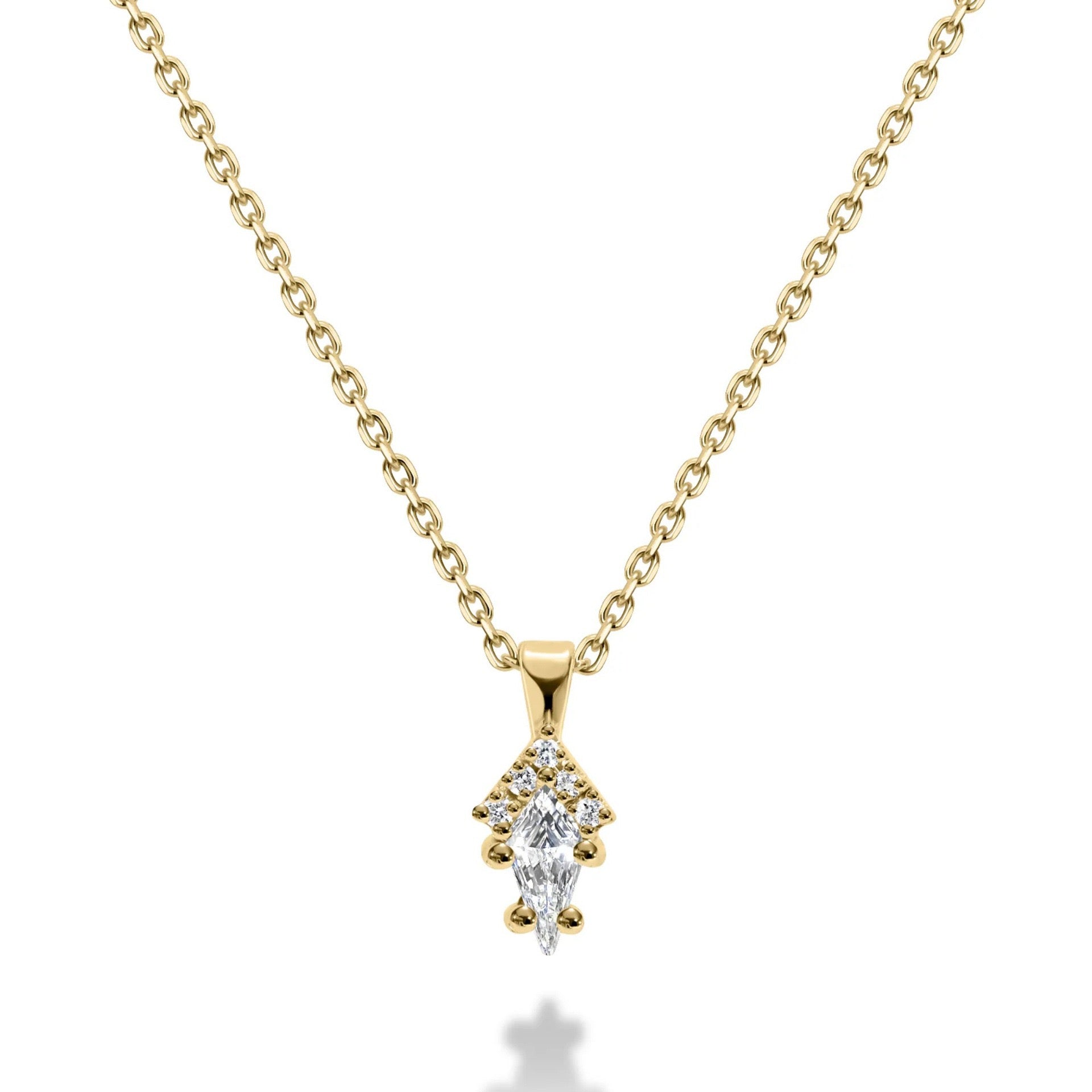 European Luxury Versatile Multi-Style White Diamond Necklace | Half Moon, Square Clasp, Marquise & Fan Shape