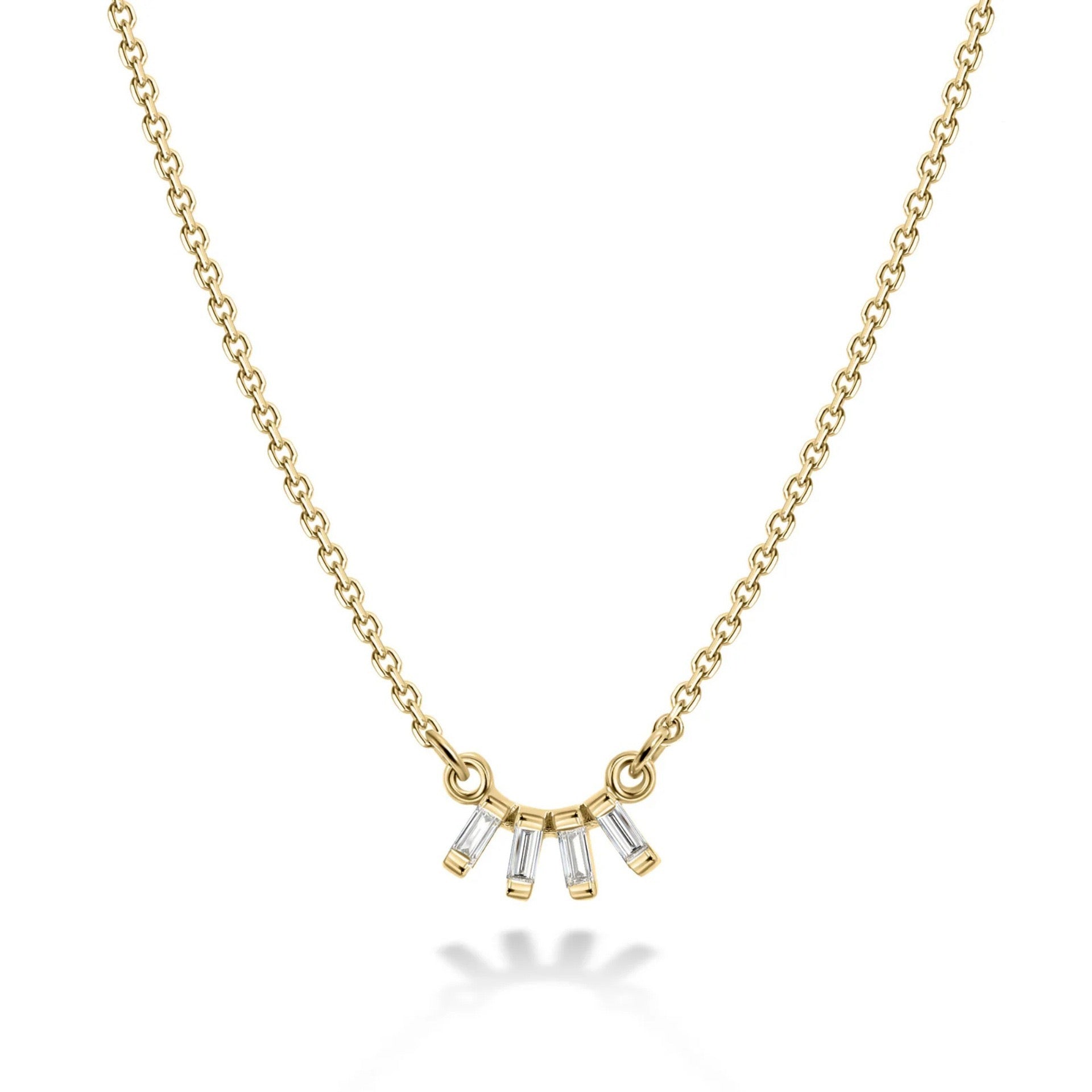 European Luxury Versatile Multi-Style White Diamond Necklace | Half Moon, Square Clasp, Marquise & Fan Shape