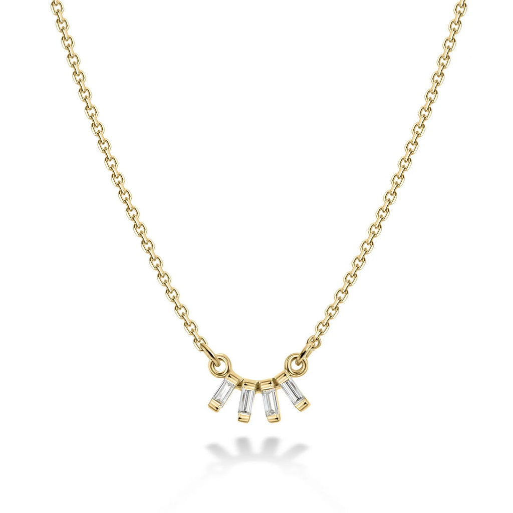 European Luxury Versatile Multi-Style White Diamond Necklace | Half Moon, Square Clasp, Marquise & Fan Shape