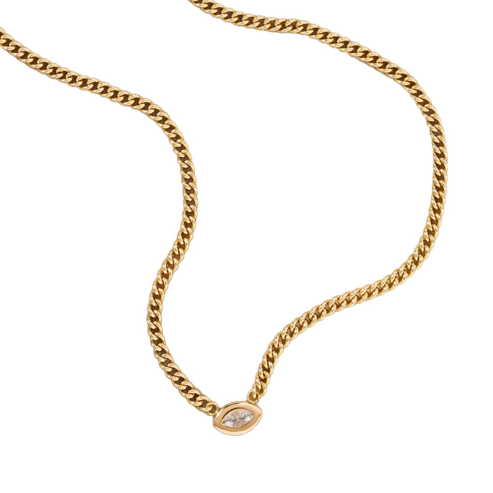Creative Triple Layer Diamond Necklace | Stackable Linear Collarbone Chain