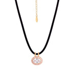 Bohemian Oval Zircon Colourful Rope Chain DIY Pendant Necklace | Tarnish-Resistant - UMI