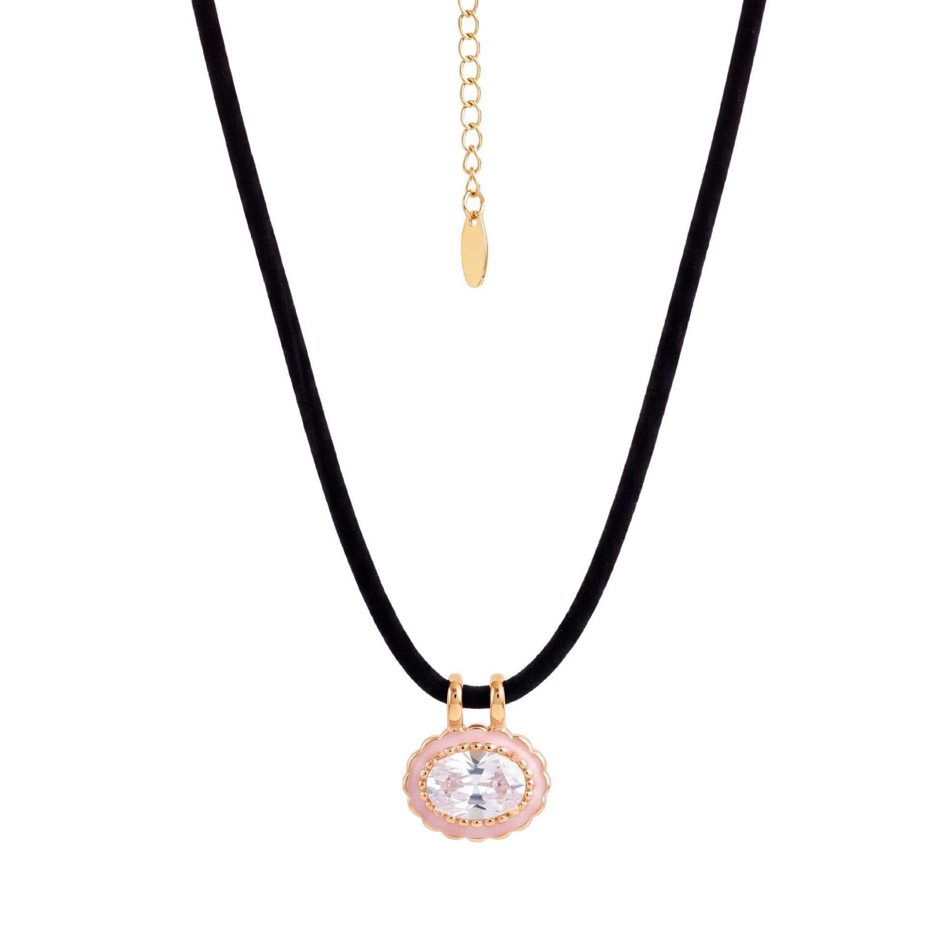 Bohemian Oval Zircon Colourful Rope Chain DIY Pendant Necklace | Tarnish-Resistant