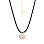 Bohemian Oval Zircon Colourful Rope Chain DIY Pendant Necklace | Tarnish-Resistant - UMI