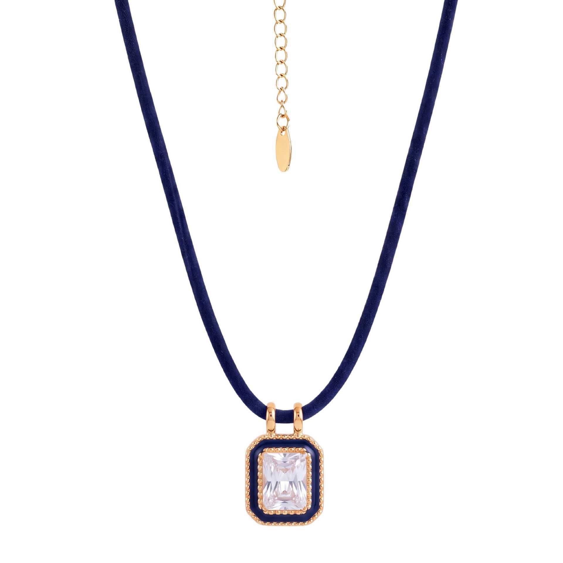 Bohemian Oval Zircon Colourful Rope Chain DIY Pendant Necklace | Tarnish-Resistant