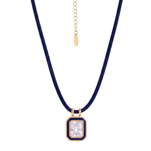 Bohemian Oval Zircon Colourful Rope Chain DIY Pendant Necklace | Tarnish-Resistant