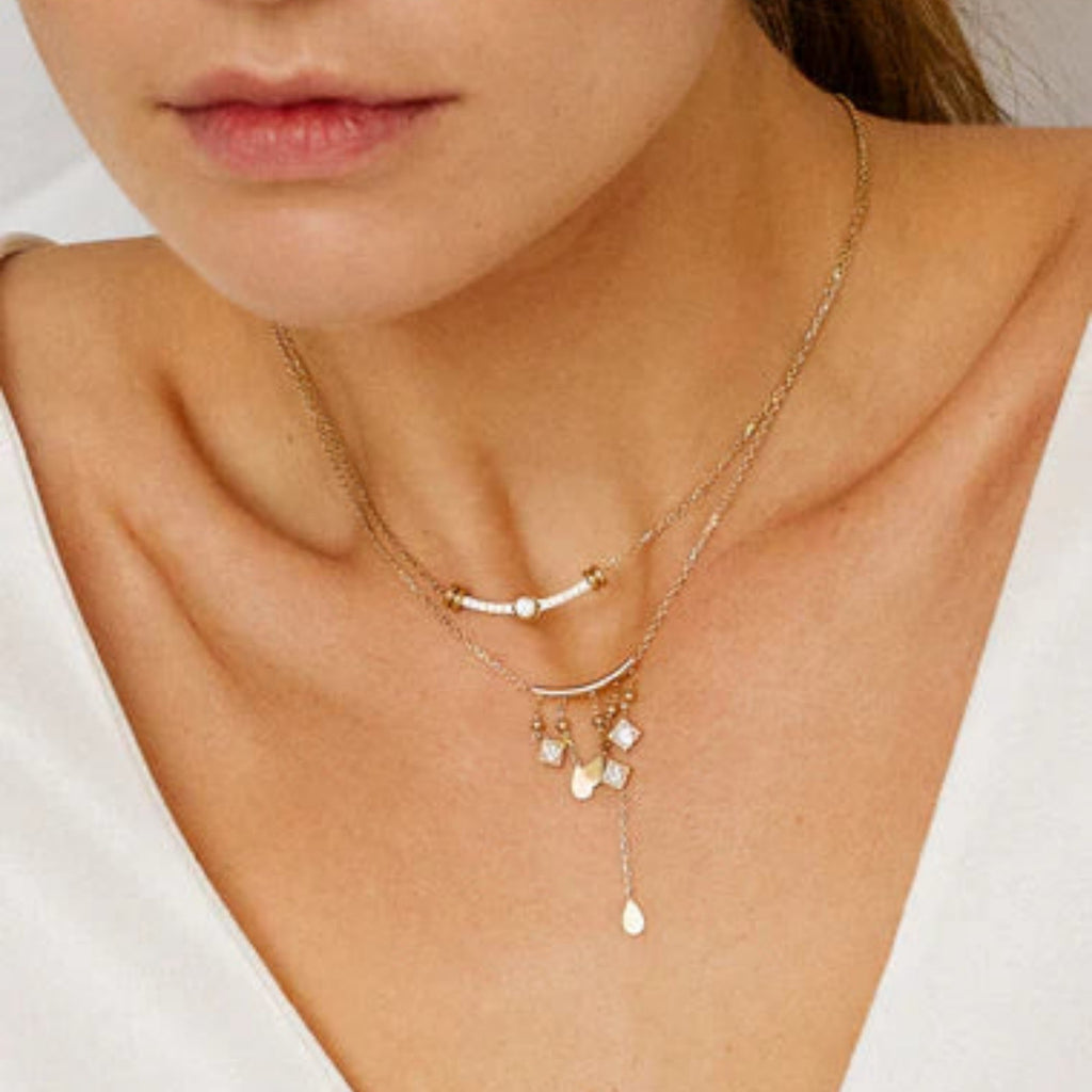Luxury Minimalist Heart, Eye & Smile Pendant Necklace | Versatile Collarbone Chain