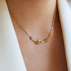 Luxury Minimalist Heart, Eye & Smile Pendant Necklace | Versatile Collarbone Chain - UMI