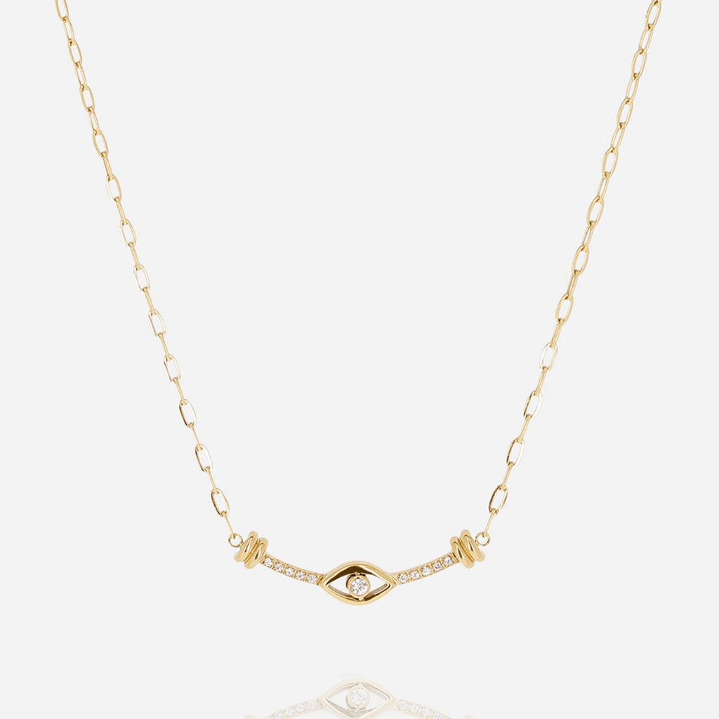 Luxury Minimalist Heart, Eye & Smile Pendant Necklace | Versatile Collarbone Chain