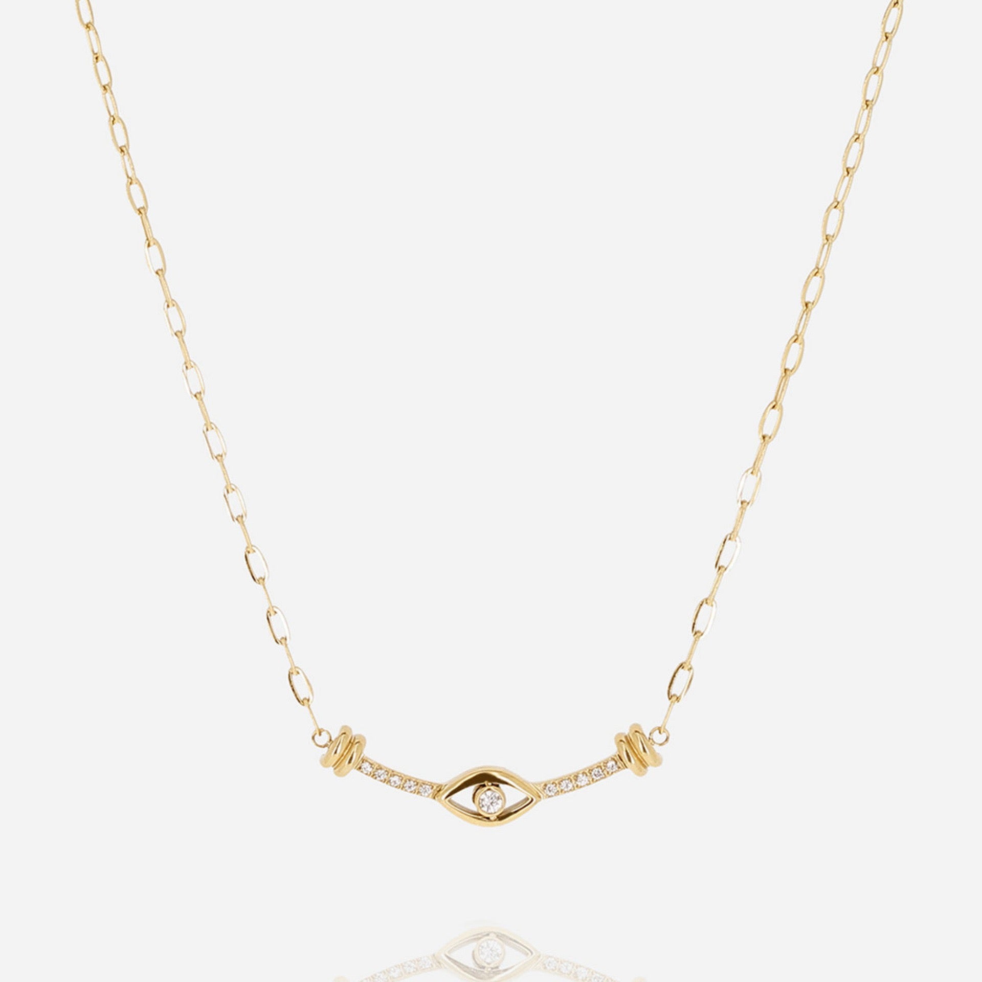 Luxury Minimalist Heart, Eye & Smile Pendant Necklace | Versatile Collarbone Chain