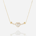 Luxury Minimalist Heart, Eye & Smile Pendant Necklace | Versatile Collarbone Chain - UMI