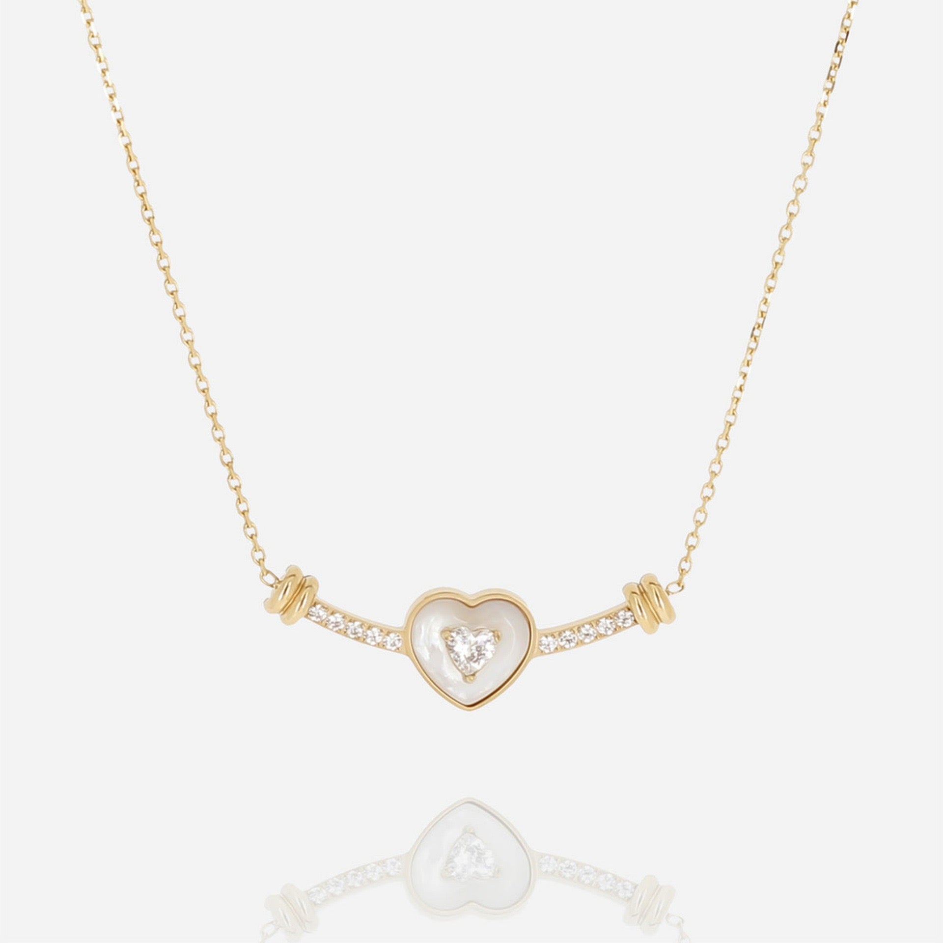 Luxury Minimalist Heart, Eye & Smile Pendant Necklace | Versatile Collarbone Chain
