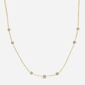 Luxury Full Gold Diamond Necklace | Dot Pavé, Bubble & Tassel Multi-Style Versatile