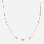Luxury Full Gold Diamond Necklace | Dot Pavé, Bubble & Tassel Multi-Style Versatile - UMI