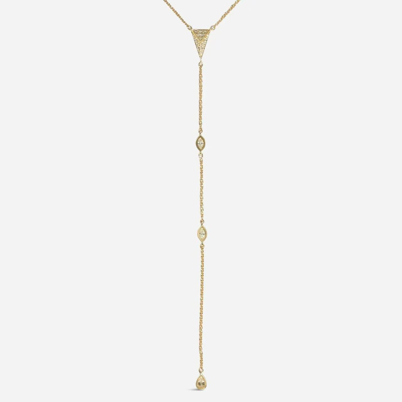 Luxury Full Gold Diamond Necklace | Dot Pavé, Bubble & Tassel Multi-Style Versatile