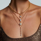 Minimalist Multi-Layer Sequin & Crystal Necklace | Versatile Everyday Wear - UMI