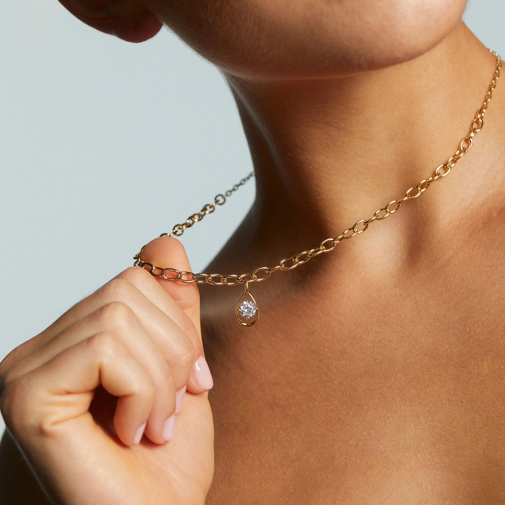 Minimalist Multi-Layer Sequin & Crystal Necklace | Versatile Everyday Wear