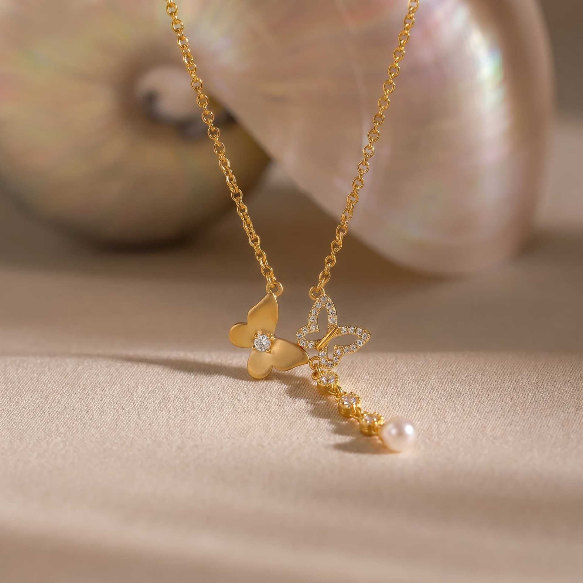 Cross, Star & Moon, Butterfly & Star of David Diamond Necklace | Multi-Style Versatile