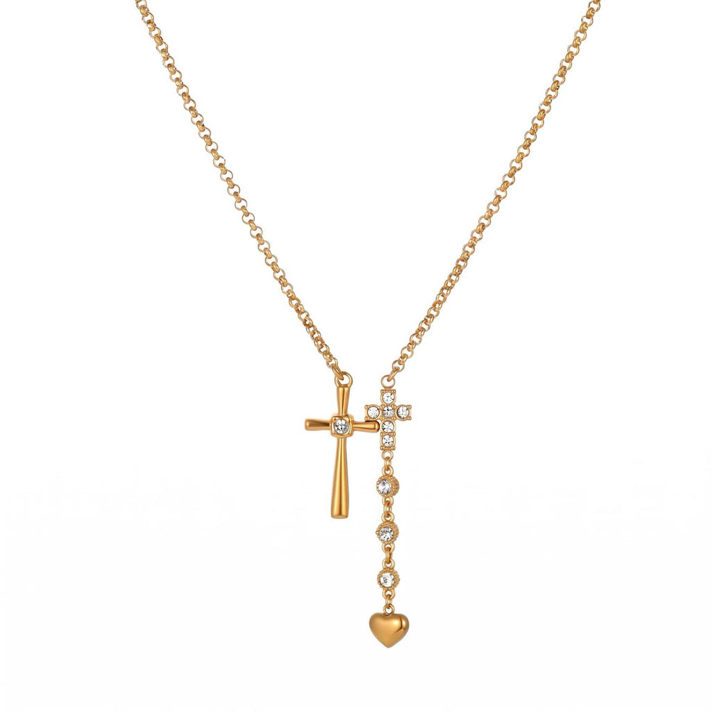 Cross, Star & Moon, Butterfly & Star of David Diamond Necklace | Multi-Style Versatile