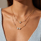 Bestselling Sunflower Diamond Pendant Gold Necklace | Minimalist Versatile Collarbone Chain - UMI