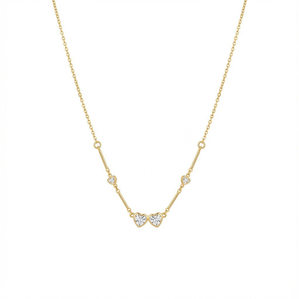 Bestselling Sunflower Diamond Pendant Gold Necklace | Minimalist Versatile Collarbone Chain