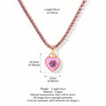 Tennis Chain Colourful Zircon Necklace | Emerald Zircon Choker | Luxury Tarnish-Resistant