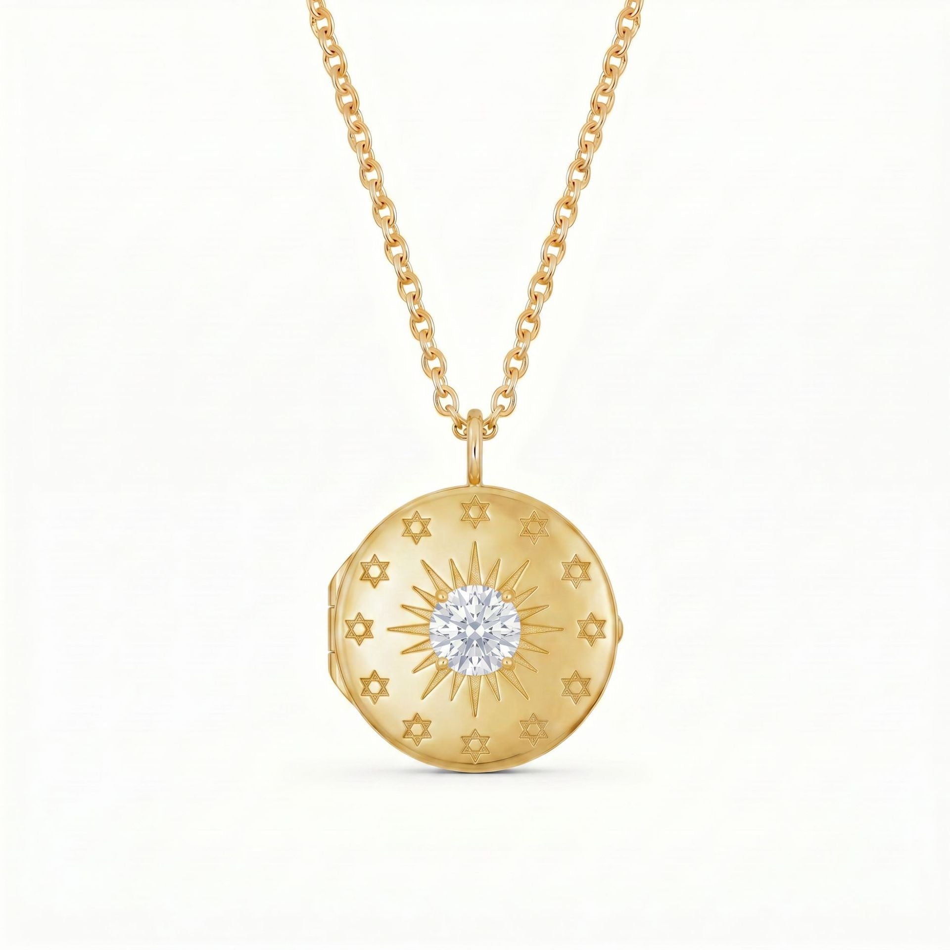 Vintage Gold Photo Locket Necklace | Heart, Teardrop & Rectangle Multi-Style