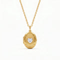 Vintage Gold Photo Locket Necklace | Heart, Teardrop & Rectangle Multi-Style