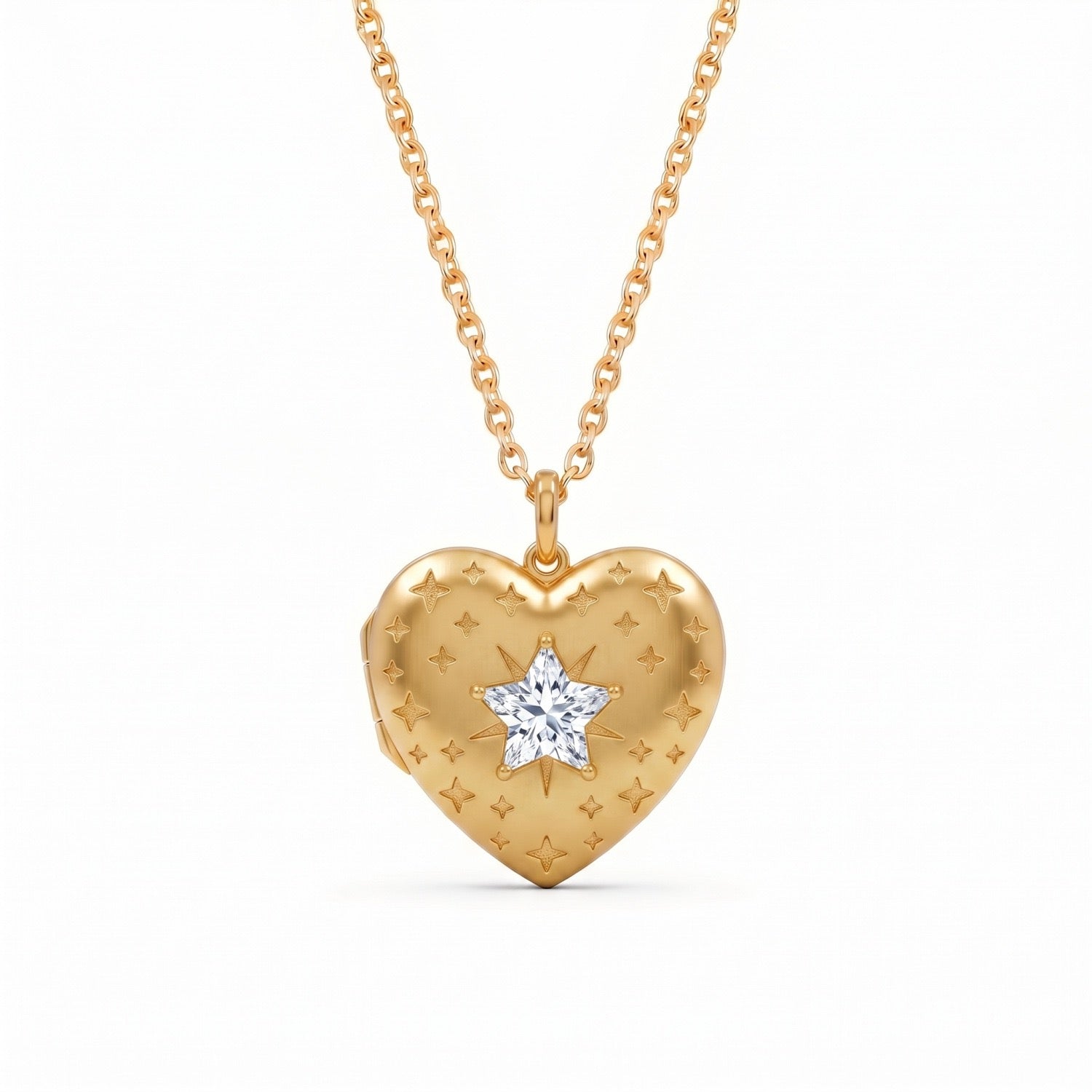 Vintage Gold Photo Locket Necklace | Heart, Teardrop & Rectangle Multi-Style