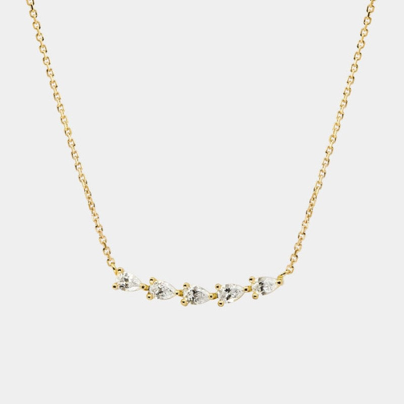 Vintage Snake Pendant Necklace | Zircon-Set Serpent Long Sweater Chain | Delicate Versatile