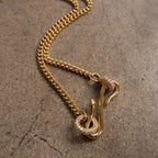 Vintage Snake Pendant Necklace | Zircon-Set Serpent Long Sweater Chain | Delicate Versatile - UMI